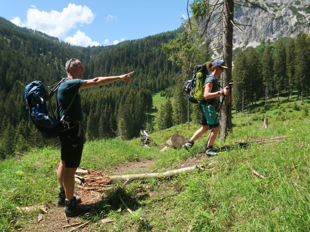 Frank und Romana zwischen Mödlinger Hütte und Kalblinggatterl (4. Juni)