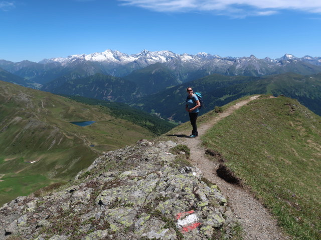 Sabine zwischen Rötenspitze und Trunajoch (12. Juni)