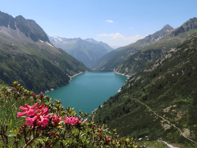 Speicher Zillergründl, 1.850 m (19. Juni)