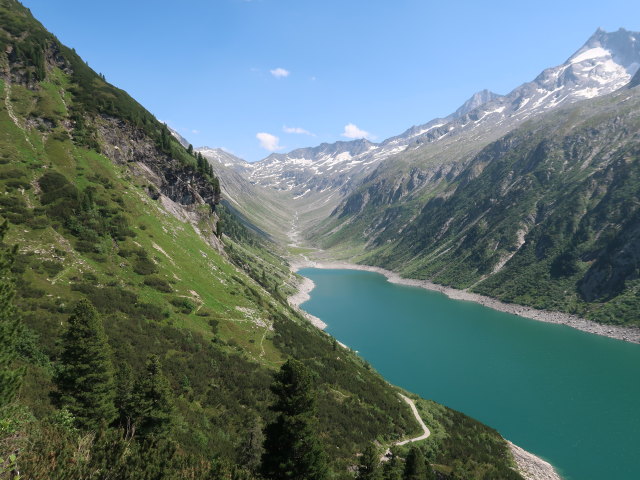 Speicher Zillergründl, 1.850 m (19. Juni)