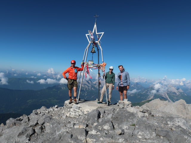 Ich, Larissa und Christoph auf der Hohen Warte, 2.780 m (26. Juni)