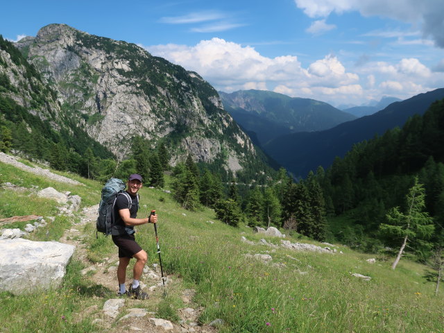 Christoph zwischen Rio Collinetta und Plöckenpass (26. Juni)