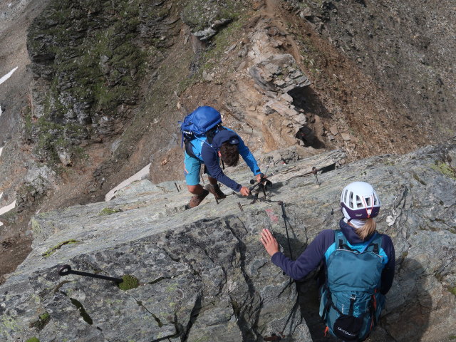 Georg und Sarah zwischen Schareck und Herzog-Ernst-Spitze (3. Juli)
