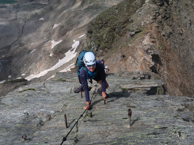 Sarah und Georg zwischen Schareck und Herzog-Ernst-Spitze (3. Juli)