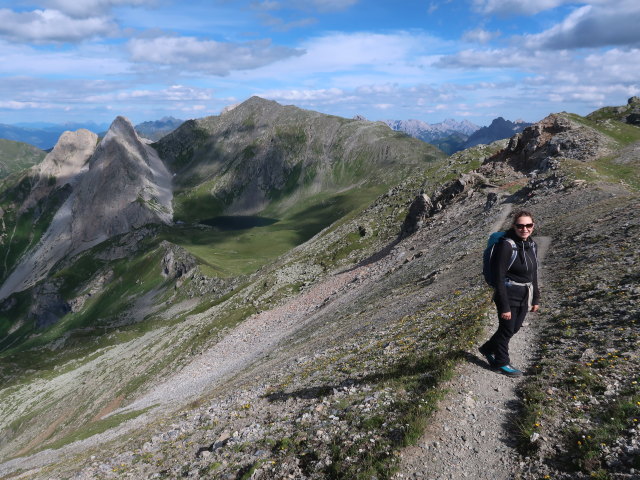 Sabine zwischen Eisenreich und Obstanser-See-Hütte (9. Juli)
