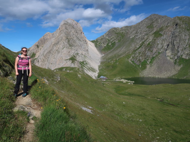 Sabine zwischen Eisenreich und Obstanser-See-Hütte (9. Juli)
