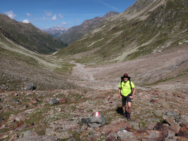 Ronald zwischen Talpillen und Scheiblehnkogel (16. Juli)