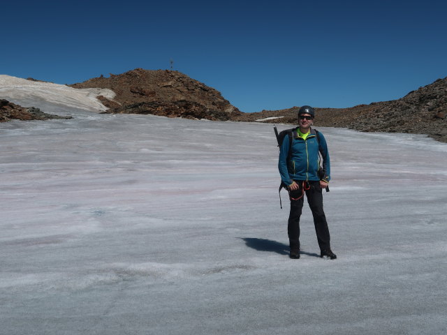 Ronald zwischen Sonklarspitze und Übeltalferner (17. Juli)