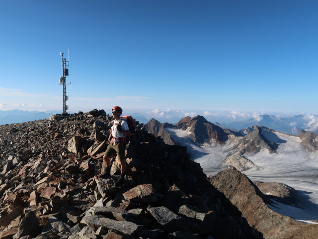Ich am Signalgipfel, 3.392 m (18. Juli)