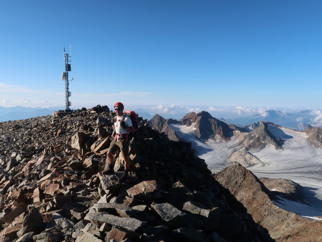 Ronald zwischen Signalgipfel und Wildem Freiger (18. Juli)