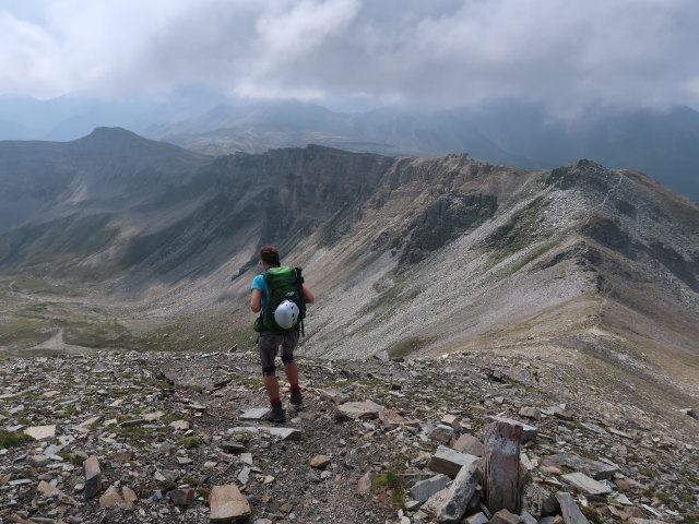 Ursa am Klagenfurter Jubiläumsweg zwischen Hinterem Modereck und Weißenbachscharte