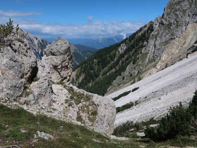 Dolomitenhöhenweg zwischen Dürrensteinalm und Kirchler Scharte