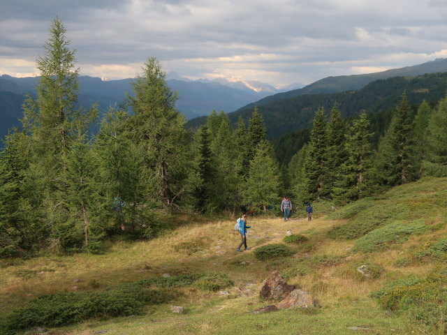 Katja Lin, Katrin und Emma zwischen Parkplatz Hochstein und Hochstein