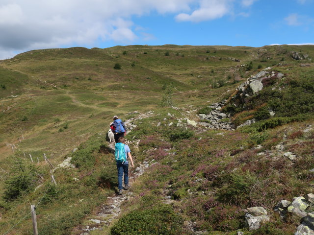Karin und Tim zwischen Gamperlehütte und Böses Weibele