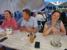 Agata, Erich und Sabine im 'Das Bootshaus'