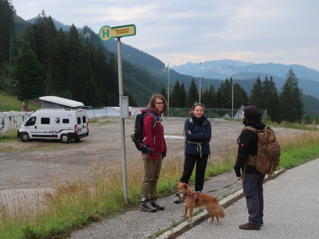 Hannelore, Sabine und Manuel am Niederalpl, 1.221 m