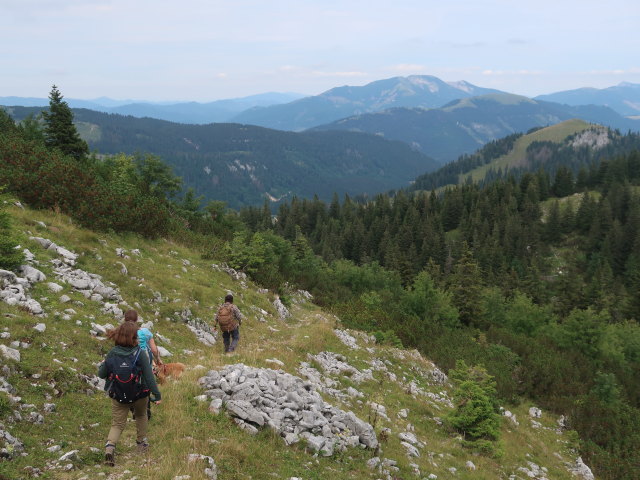 Hannelore, Sabine und Manuel zwischen Tonion und Hochschnäbeltörl