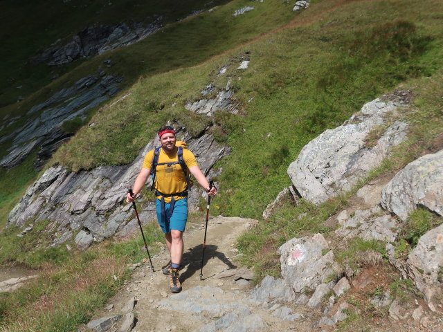 Stefan zwischen Lucknerhütte und Stüdlhütte (12. Aug.)