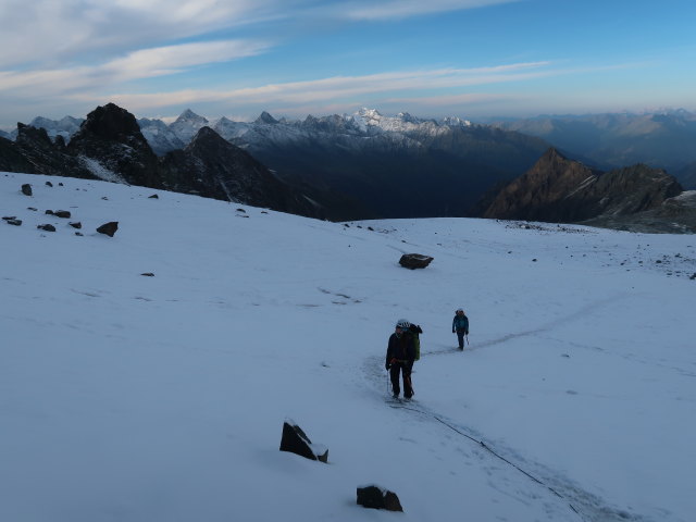 Romana und Stefan am Ködnitzkees (13. Aug.)