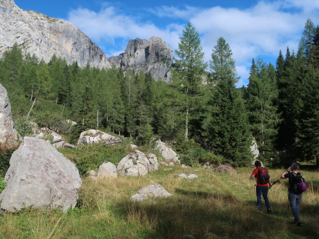 Thomas und Birgit zwischen Baita Winkel und Via Ferrata Enrico Contin