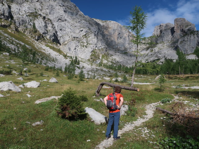 Thomas zwischen Baita Winkel und Via Ferrata Enrico Contin