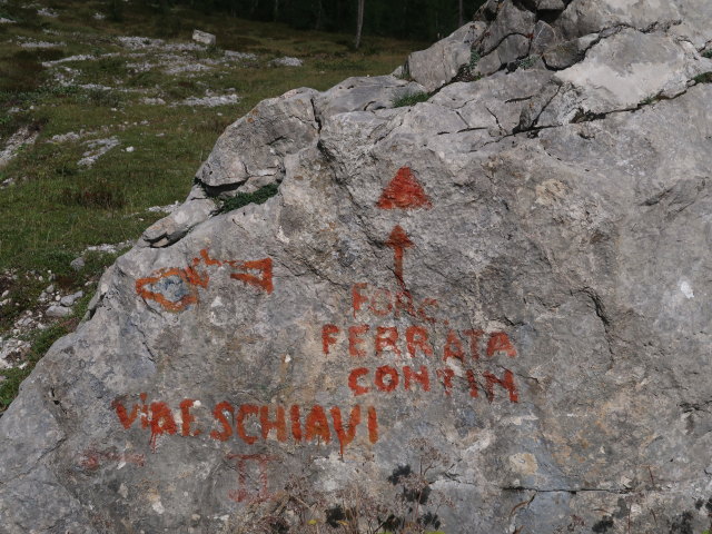 zwischen Baita Winkel und Via Ferrata Enrico Contin