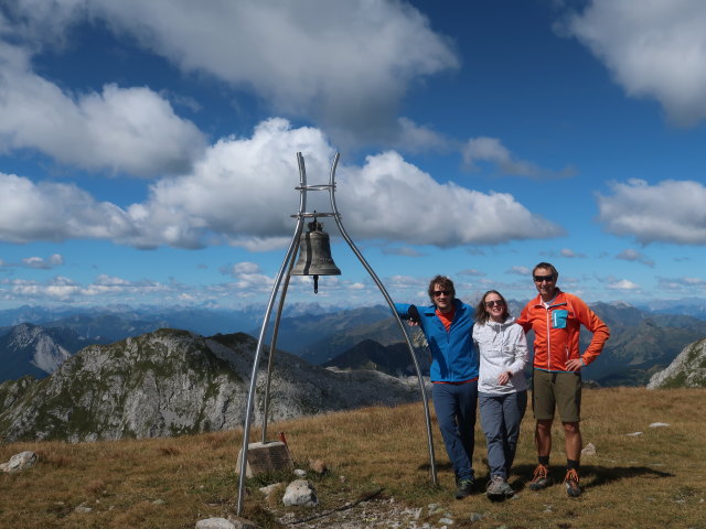 Thomas, Birgit und ich am Monte Cavallo di Pontebba, 2.240 m