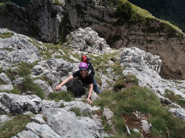 Birgit und Thomas zwischen Creta di Pricot und Sella della Pridola