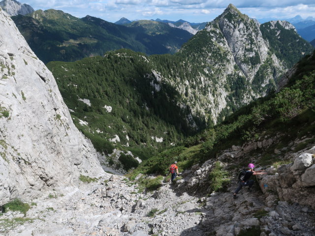 Thomas und Birgit zwischen Creta di Pricot und Sella della Pridola