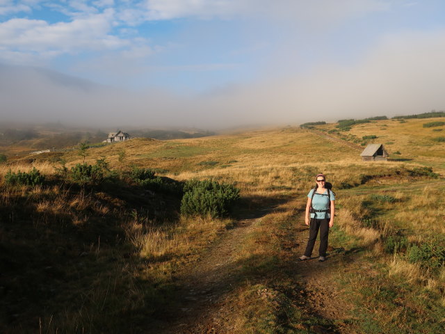 Sabine auf der Atzensberger Alm (3. Sep.)