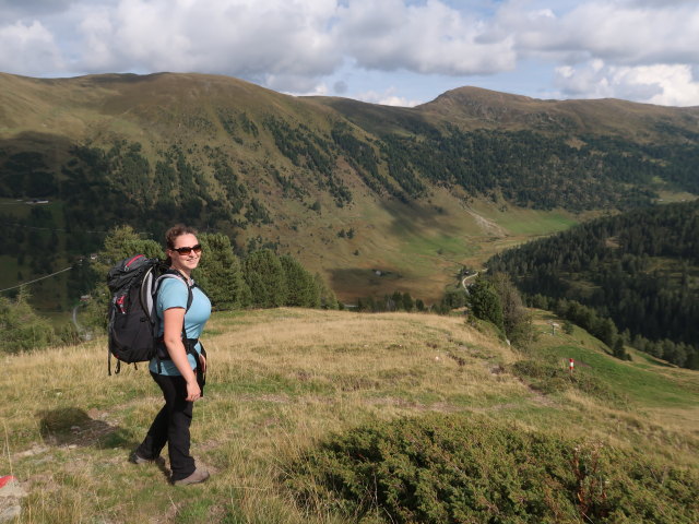 Sabine zwischen Matehanshöhe und Dr.-Josef-Mehrl-Hütte (3. Sep.)