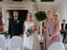 Norbert, Viktoria, Katharina und Alexandra im Marmorsaal Rosenburg