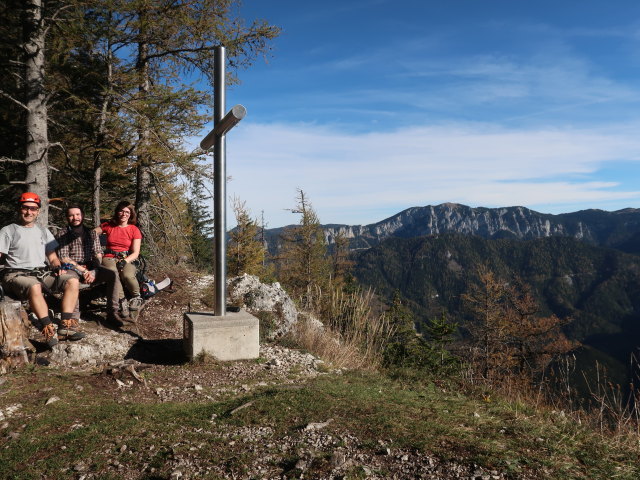 Ich, Manuel, und Hannelore auf den Spielmäuern, 1.360 m