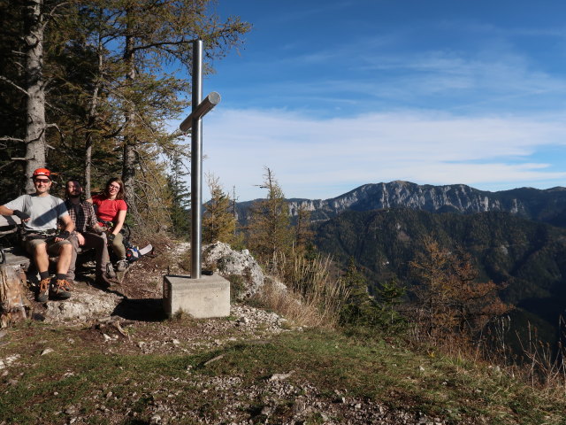 Ich, Manuel, und Hannelore auf den Spielmäuern, 1.360 m