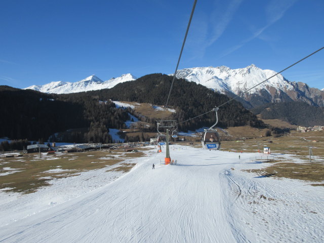 Talabfahrt Bergkastel von der Bergkastel-Seilbahn aus