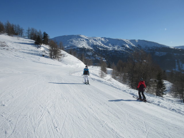 Frank und Melanie auf der Sonnleitenpiste Nord