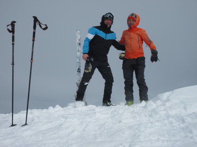 Frank und ich auf der Jochspitze, 2.037 m