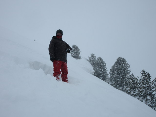 Markus auf der Skiroute 'Kopser Jöchl'
