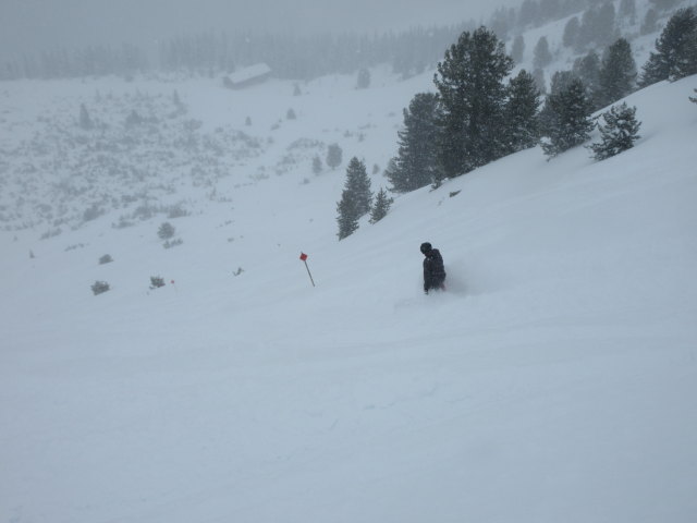 Markus auf der Skiroute 'Kopser Jöchl'