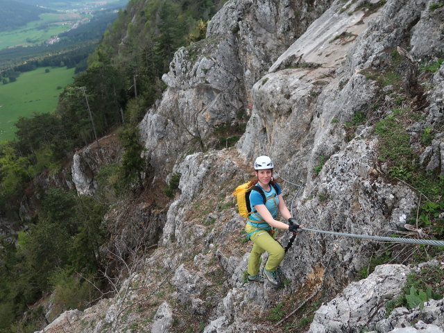 Matthias-Prinner-Klettersteig: Romana zwischen Seilbrücke und Ausstiegswand