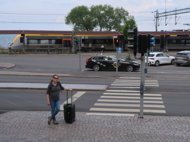 Sabine bei der Jönköping Centralstation (19. Juni)