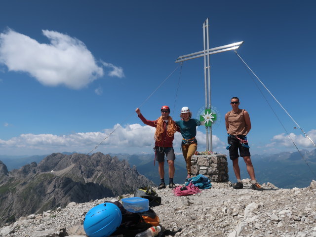 Ich, Viktoria und Arian am Simonskopf, 2.687 m