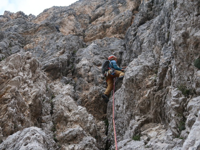 Via Mazzorana: Victoria in der 1. Seillänge