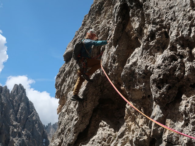 Via Mazzorana: Victoria in der 5. Seillänge