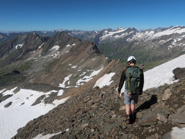 Christian zwischen Weißspitze und Wallhorntörl (15. Juli)