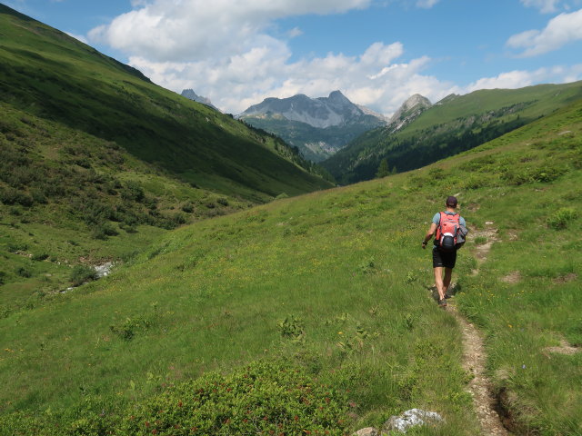 Christoph zwischen Nebelkarscharte und Örgenhiasalm