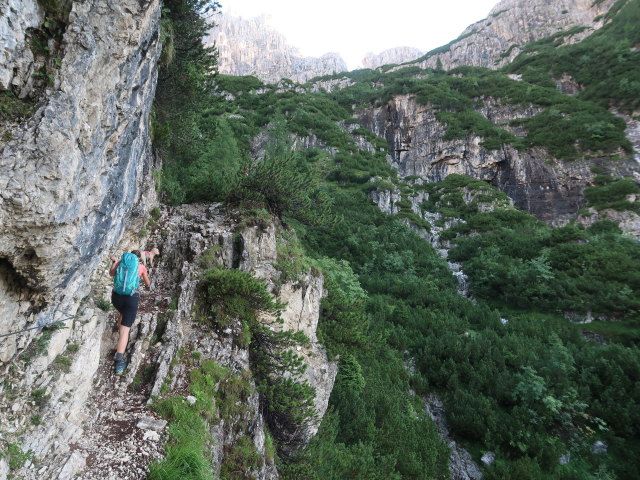 Larissa zwischen Malga Grantagar und Rifugio Guido Corsi