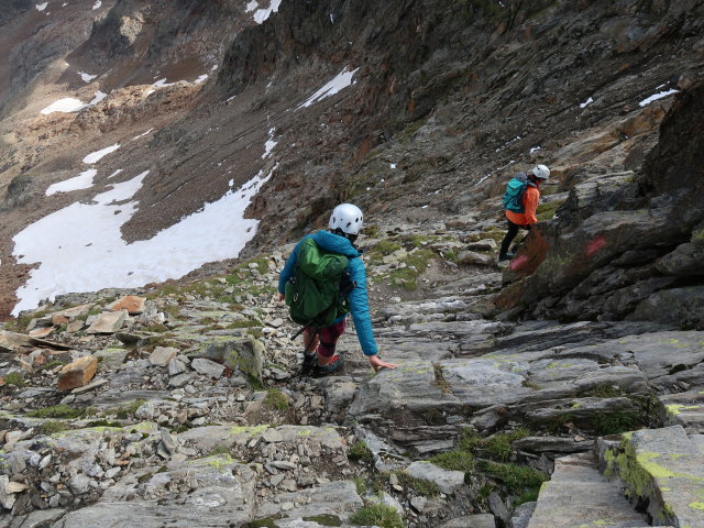 Ursa und Larissa zwischen Rotem Knopf und Gössnitzbach (12. Aug.)