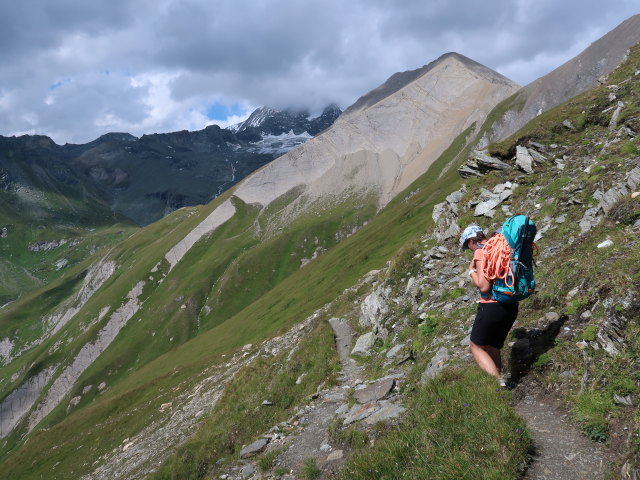 Larissa zwischen Berger Törl und Lucknerhütte (13. Aug.)