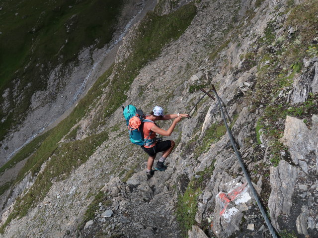 Larissa zwischen Berger Törl und Lucknerhütte (13. Aug.)